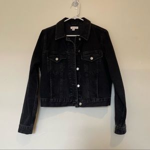 Topshop Black Jean Jacket